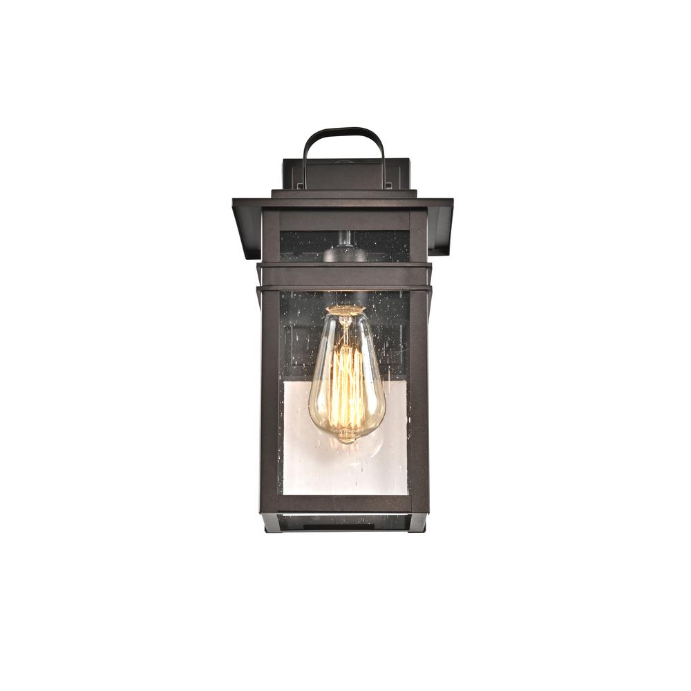 CHLOE Lighting BRIAN Transitional 1 Light Rubbed Bronze Outdoor Wall Sconce 13" Height. Picture 3