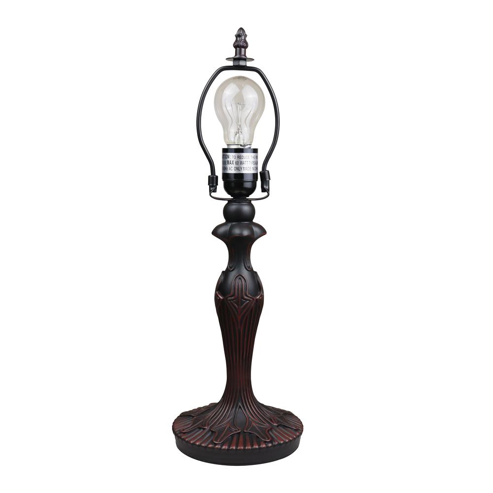 CHLOE Lighting ADIA Tiffany-Style Dark Bronze 1-Light Victorian Accent Table Lamp 12" Shade. Picture 7