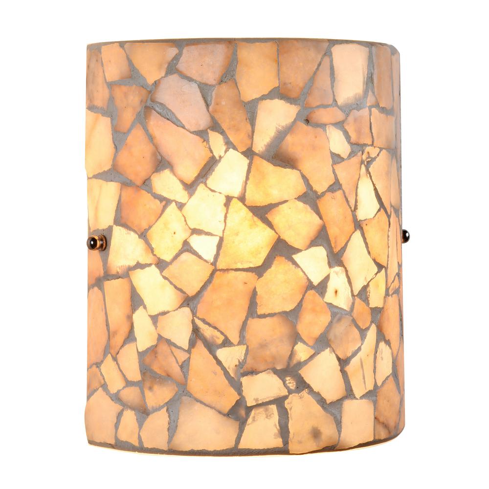 KAI Mosaic 1 Light  Indoor Wall Sconce 8" Wide. Picture 1