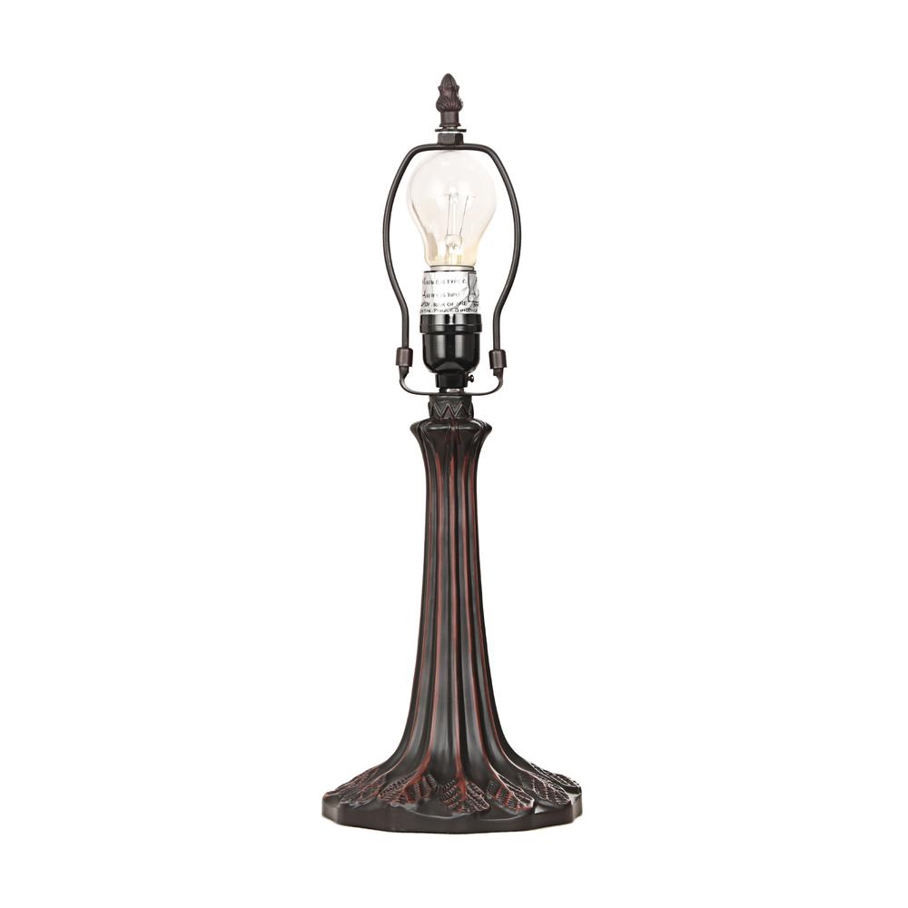 CHLOE Lighting EMPRESS Tiffany - style Dark Bronze 1 Light Table Lamp 12" Shade. Picture 4