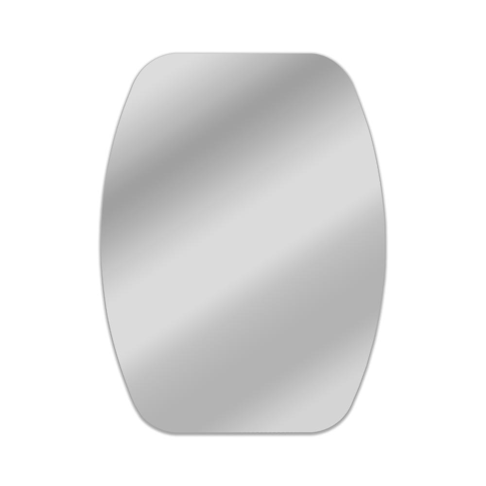 CHLOE's Reflection Verical/Horizontal Hanging Squared-Oval Shaped Frameless Wall Mirror 32" Height. Picture 1