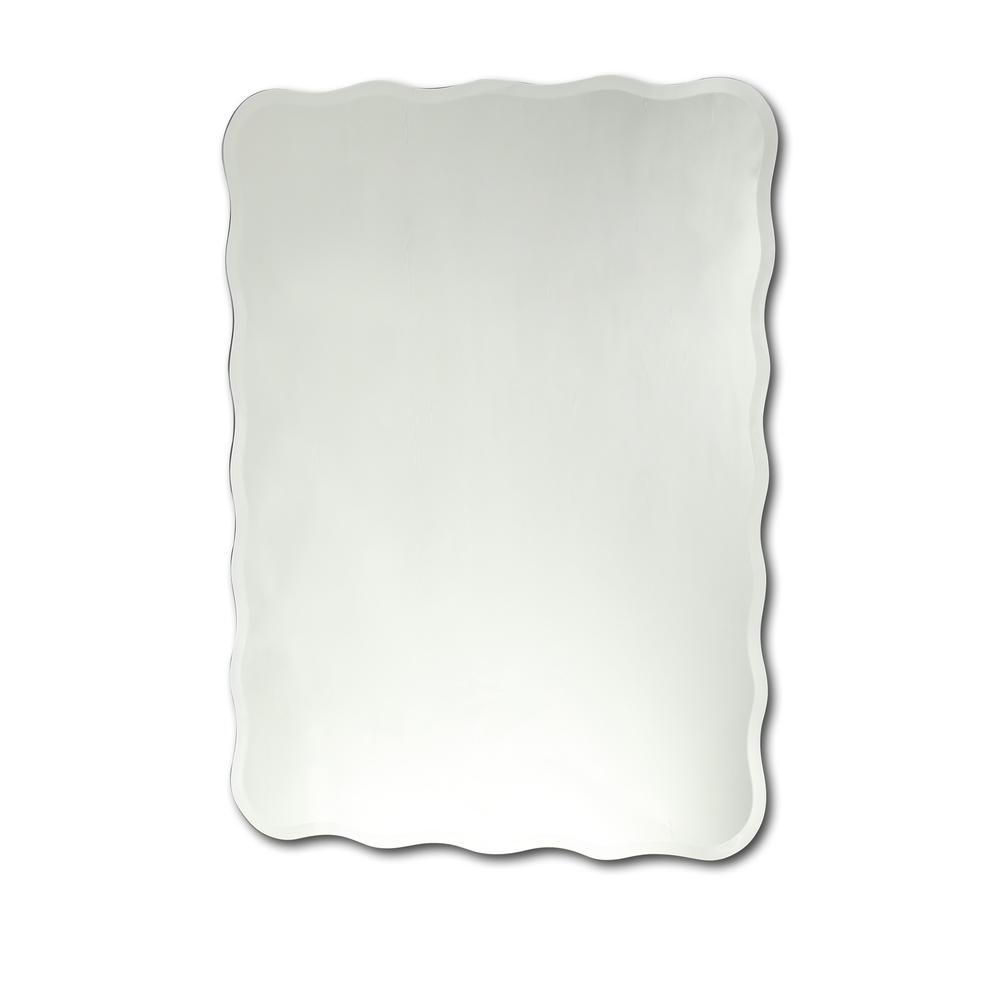 RANGLEY Large Frameless Wall Mirror 24x32. Picture 1