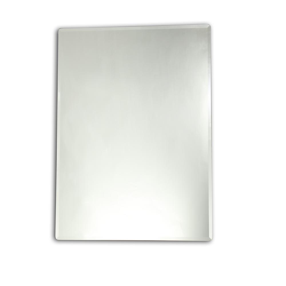 GOODWIN Large Frameless Wall Mirror 28x35. Picture 1