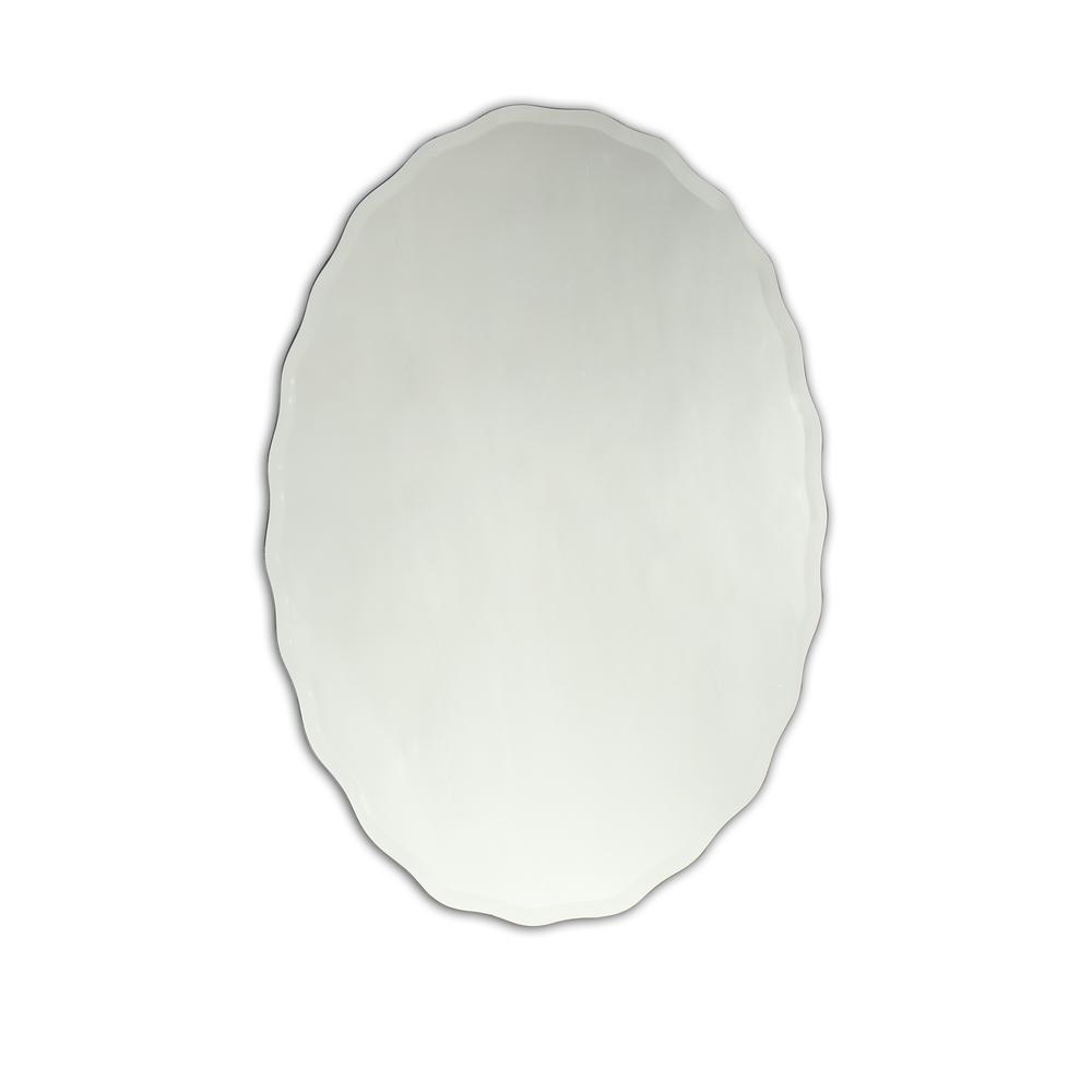 MYRLIN Large Frameless Wall Mirror 24x32. Picture 1