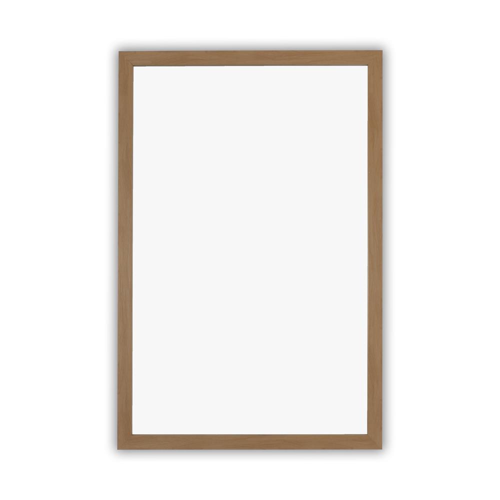 CHLOE'S Reflection Textured Brass Rectangular Framed Wall Mirror 33" Height. Picture 1
