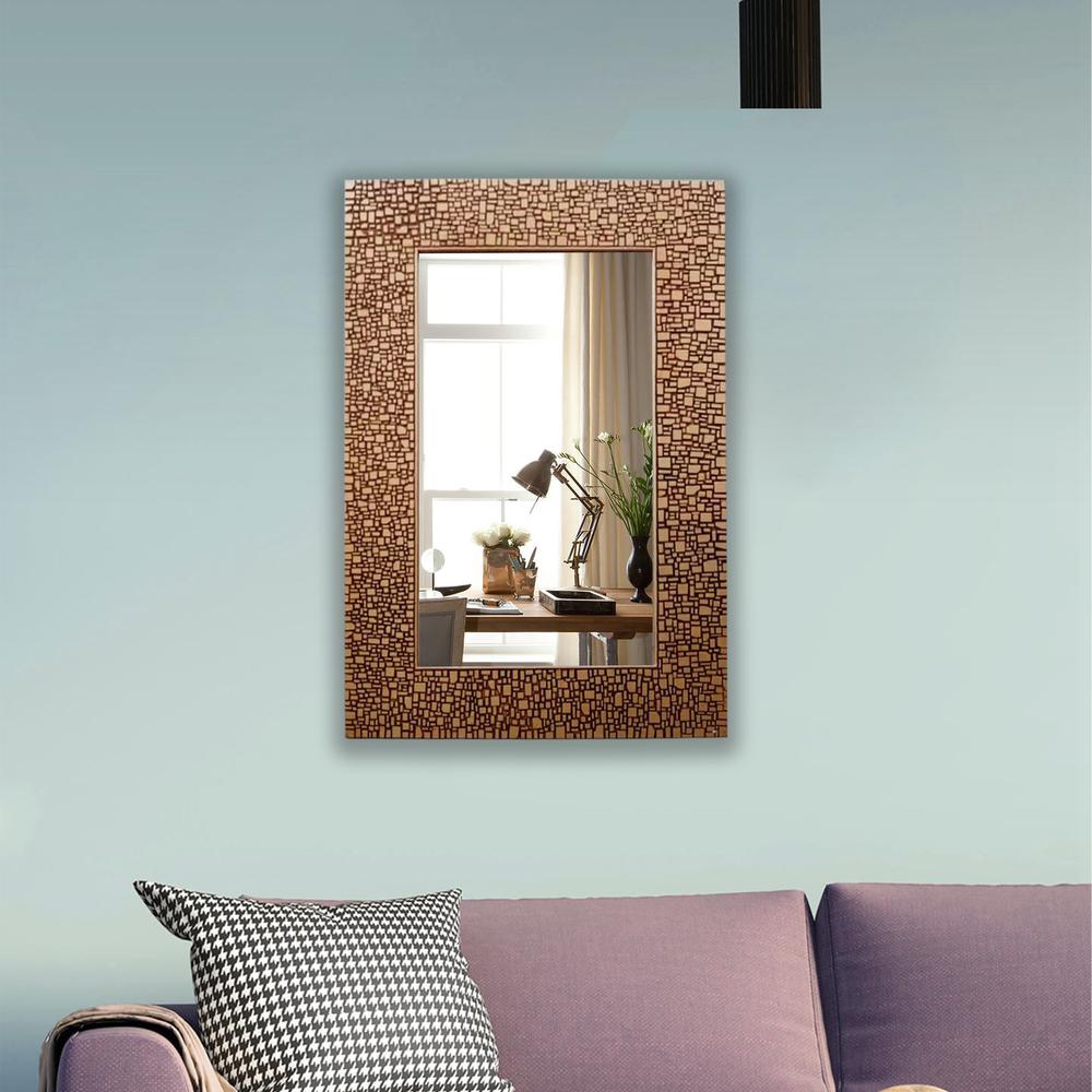CHLOE's Reflection Contemporary-Style Rectangle Antique Golden Finish 36". Picture 4