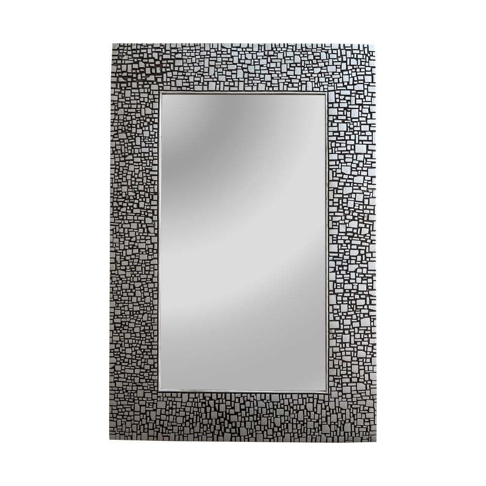 CHLOE's Reflection Contemporary-Style Rectangle Antique Silver Finish 36". Picture 1