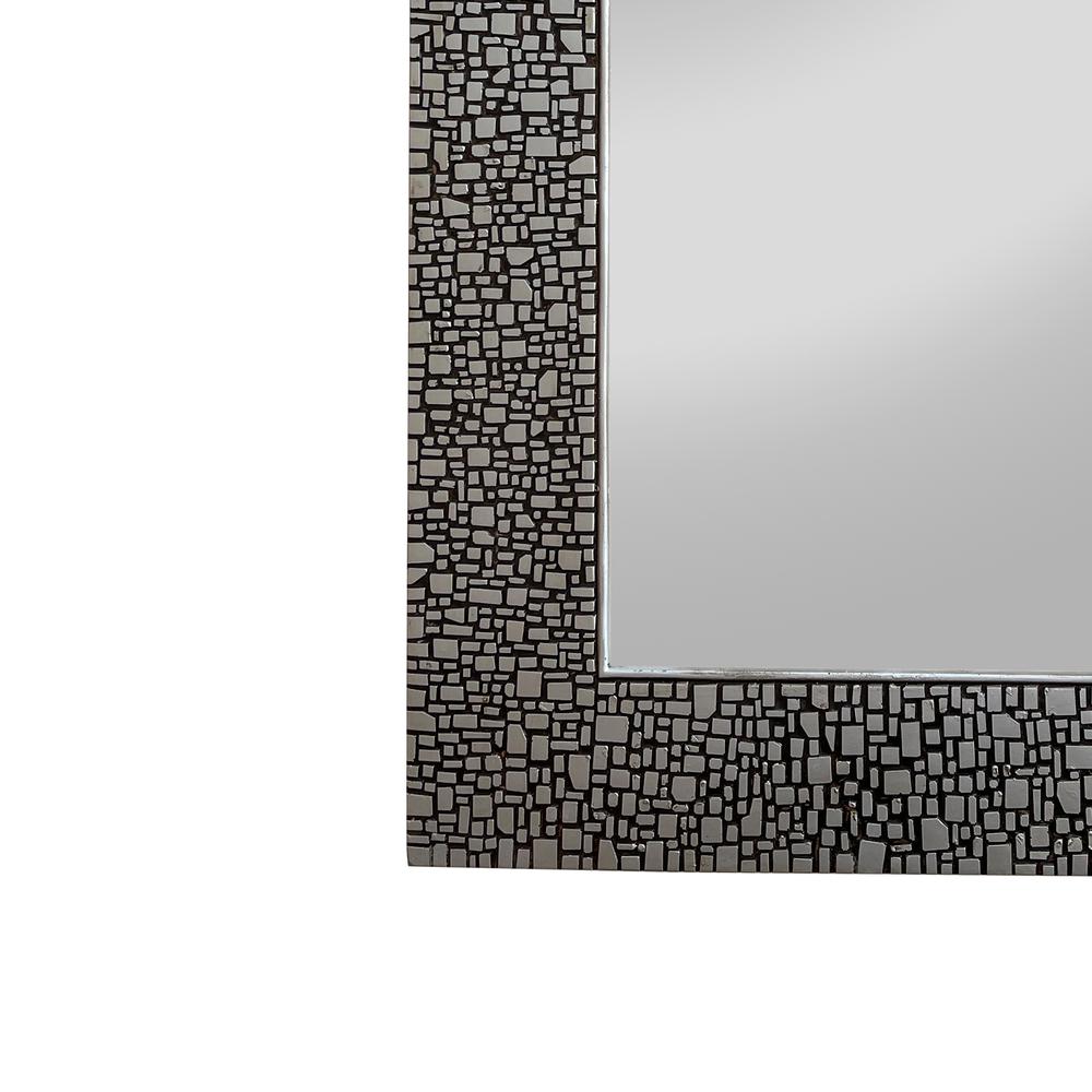 CHLOE's Reflection Contemporary-Style Rectangle Antique Silver Finish 36". Picture 2