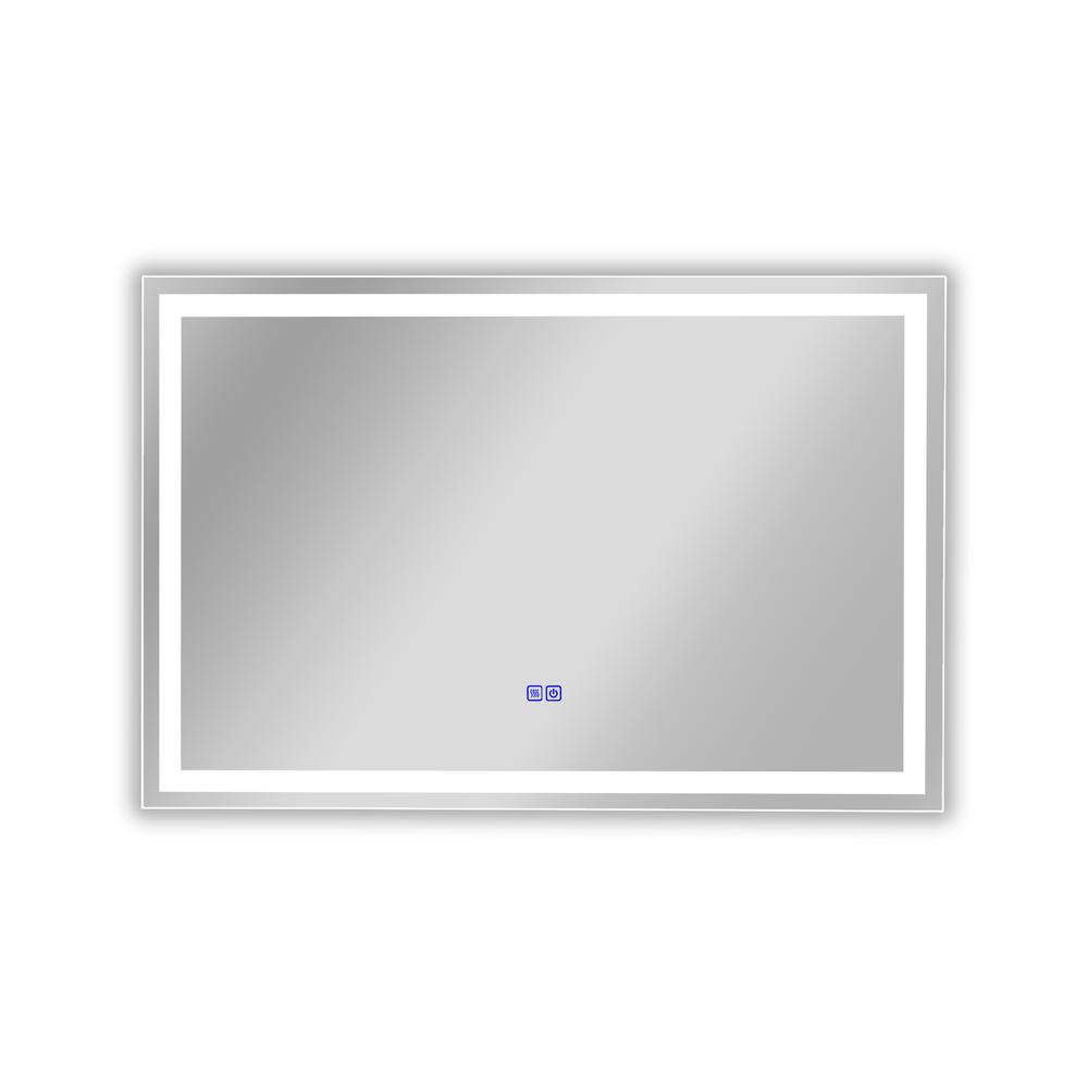 CHLOE Lighting LUMINOSITY- Back Lit Rectangular TouchScreen LED Mirror 3 Color Temperatures 3000K-6000K 36" Wide. Picture 2
