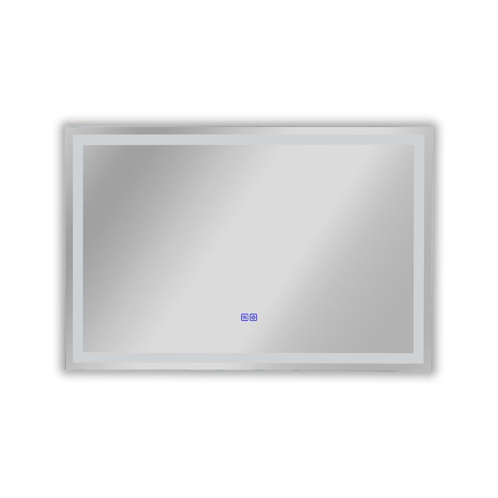 CHLOE Lighting LUMINOSITY- Back Lit Rectangular TouchScreen LED Mirror 3 Color Temperatures 3000K-6000K 36" Wide. Picture 3