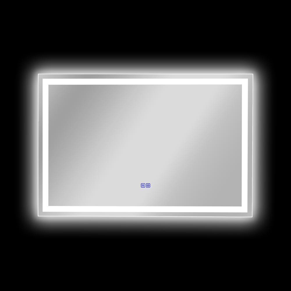 CHLOE Lighting LUMINOSITY- Back Lit Rectangular TouchScreen LED Mirror 3 Color Temperatures 3000K-6000K 36" Wide. Picture 8