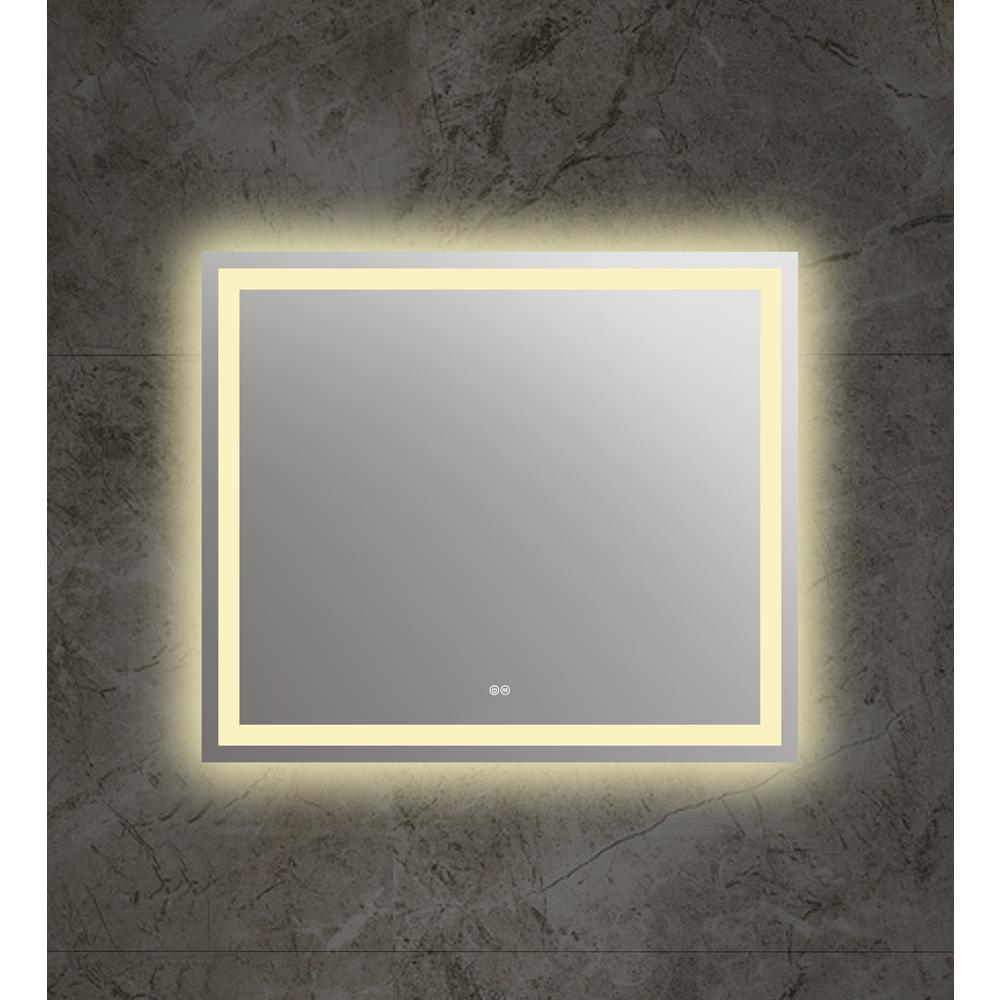 SPECULO Back Lit LED Mirror 4000K Warm White  28" Wide. Picture 6