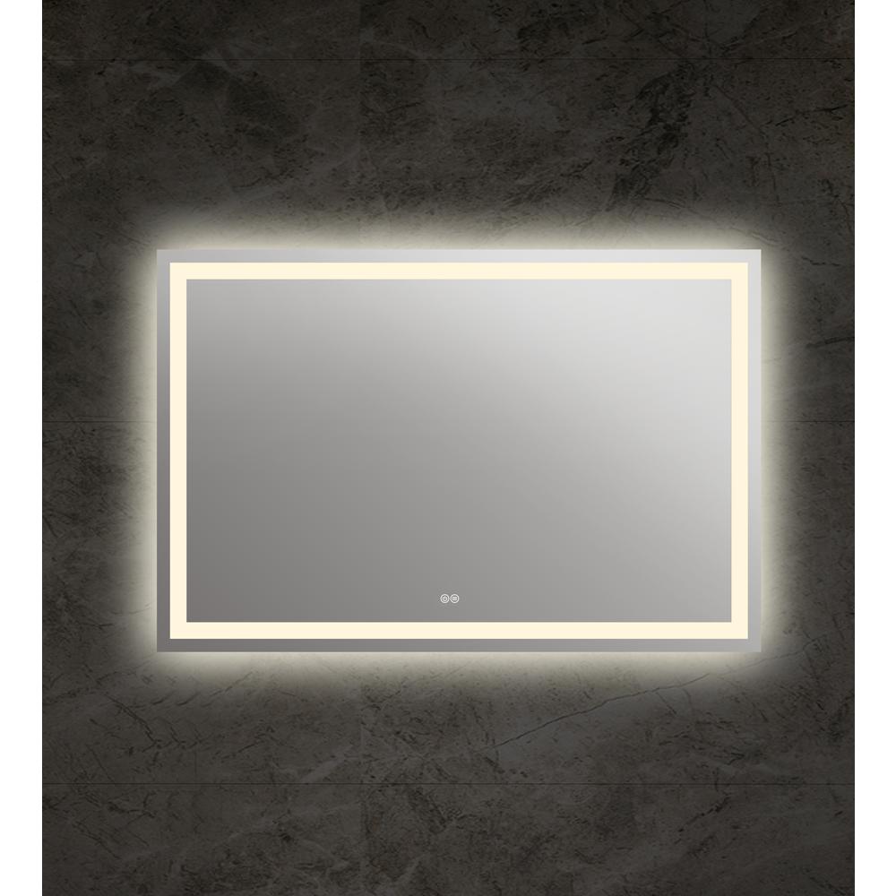 SPECULO Back Lit LED Mirror 4000K Warm White  28" Wide. Picture 3