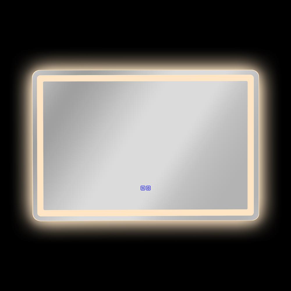 CHLOE Lighting- LUMINOSITY Back Lit Rectangular TouchScreen LED Mirror 3 Color Temperatures 3000K-6000K 36" Wide. Picture 9