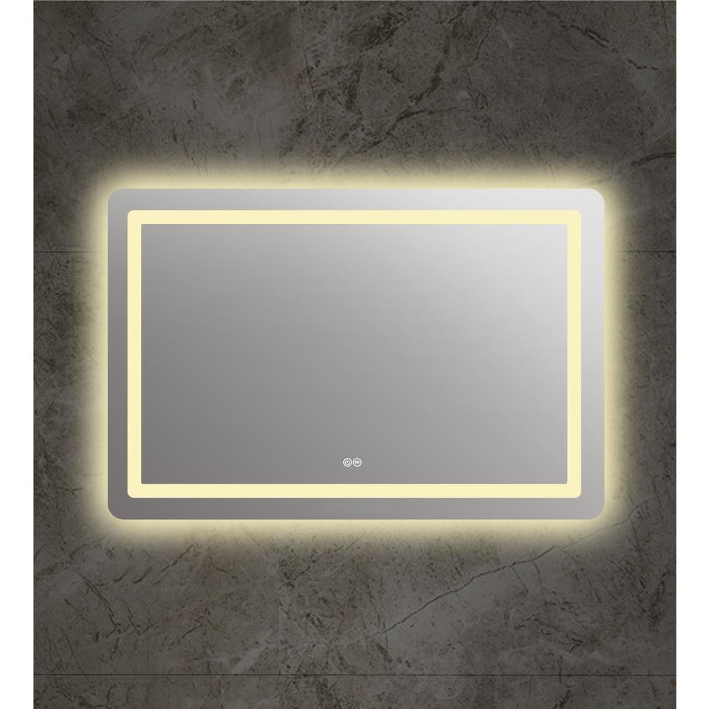 SPECULO Back Lit LED Mirror 4000K Warm White 36" Wide. Picture 6