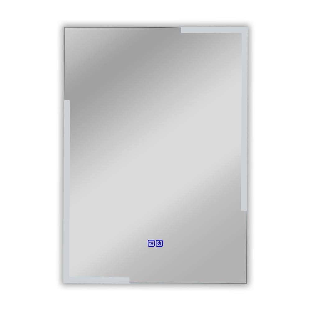 CHLOE Lighting LUMINOSITY Back Lit Rectangular TouchScreen LED Mirror 3 Color Temperatures 3000K-6000K 28" Height. Picture 3