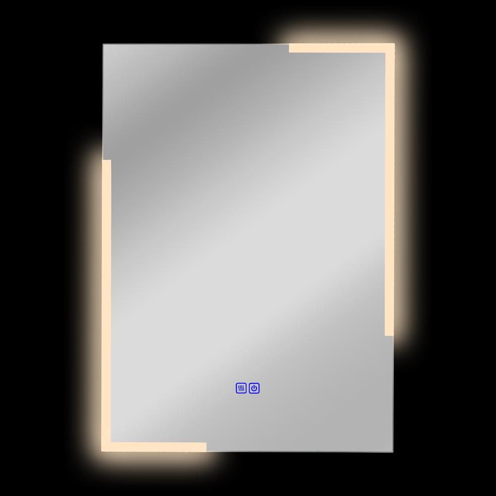 CHLOE Lighting LUMINOSITY Back Lit Rectangular TouchScreen LED Mirror 3 Color Temperatures 3000K-6000K 28" Height. Picture 9