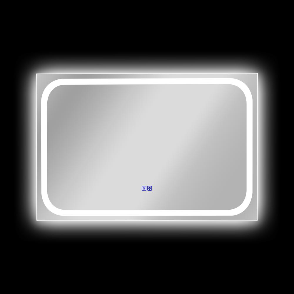 CHLOE Lighting LUMINOSITY Back Lit Rectangular TouchScreen LED Mirror 3 Color Temperatures 3000K-6000K 36" Wide. Picture 8