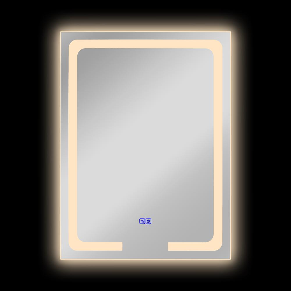 CHLOE Lighting LUMINOSITY- Back Lit Rectangular TouchScreen LED Mirror 3 Color Temperatures 3000K-6000K 32" Height. Picture 9