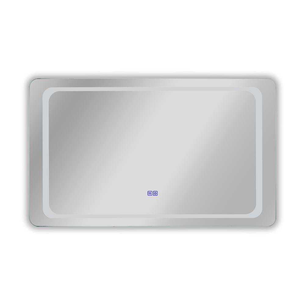 CHLOE Lighting LUMINOSITY Back Lit Rectangular TouchScreen LED Mirror 3 Color Temperatures 3000K-6000K 39" Wide. Picture 3