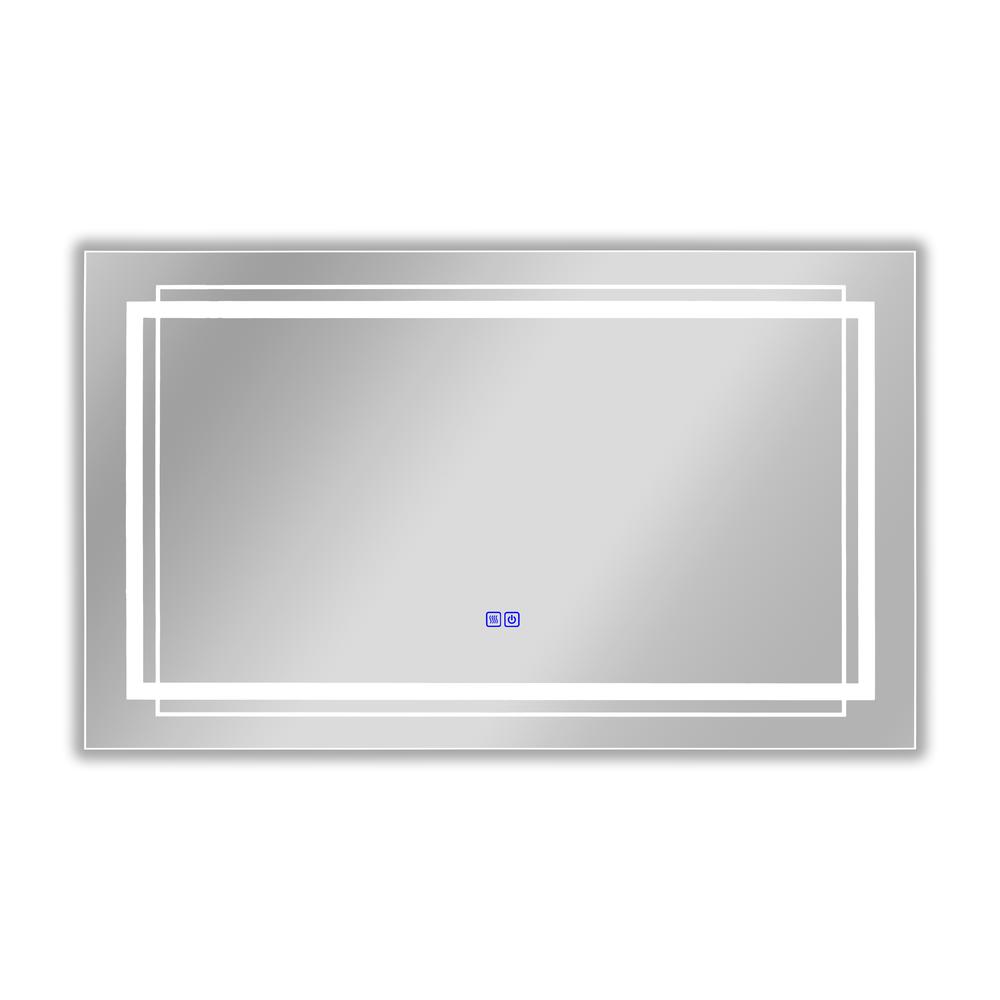 CHLOE Lighting LUMINOSITY Back Lit Rectangular TouchScreen LED Mirror 3 Color Temperatures, 3000K-6000K 39" Wide. Picture 2