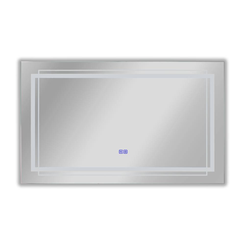 CHLOE Lighting LUMINOSITY Back Lit Rectangular TouchScreen LED Mirror 3 Color Temperatures, 3000K-6000K 39" Wide. Picture 3