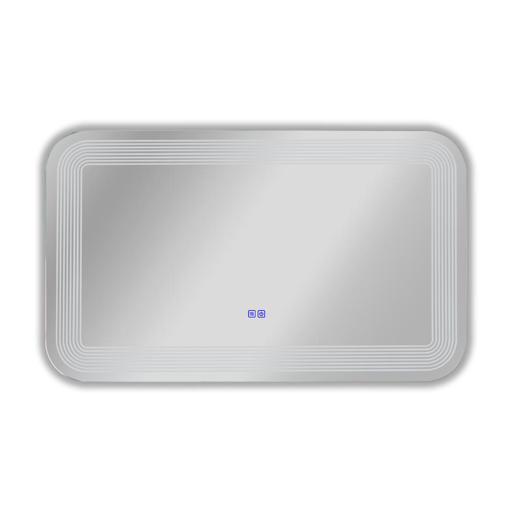 CHLOE Lighting- LUMINOSITY Back Lit Rectangular TouchScreen LED Mirror 3 Color Temperatures 3000K-6000K 39" Wide. Picture 3