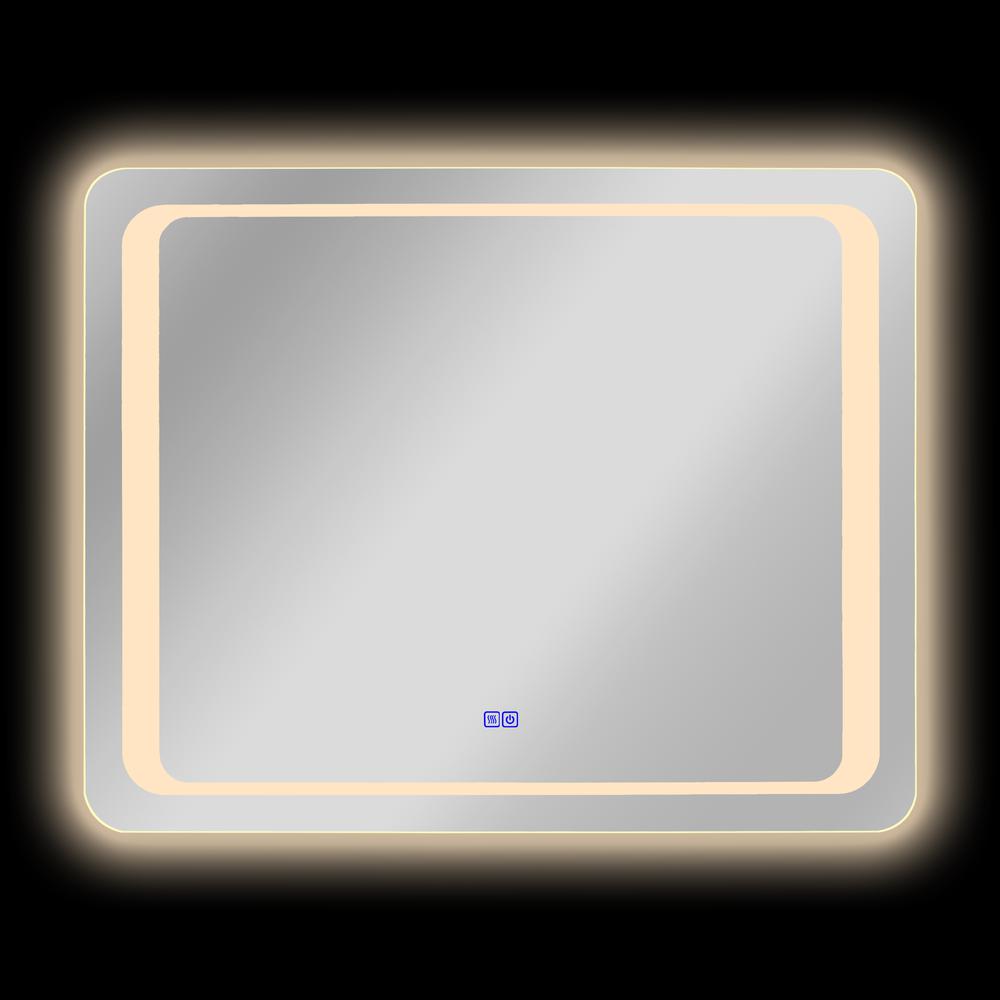 CHLOE Lighting LUMINOSITY Back Lit Rectangular TouchScreen, LED Mirror 3 Color Temperatures 3000K-6000K 39" Wide. Picture 9