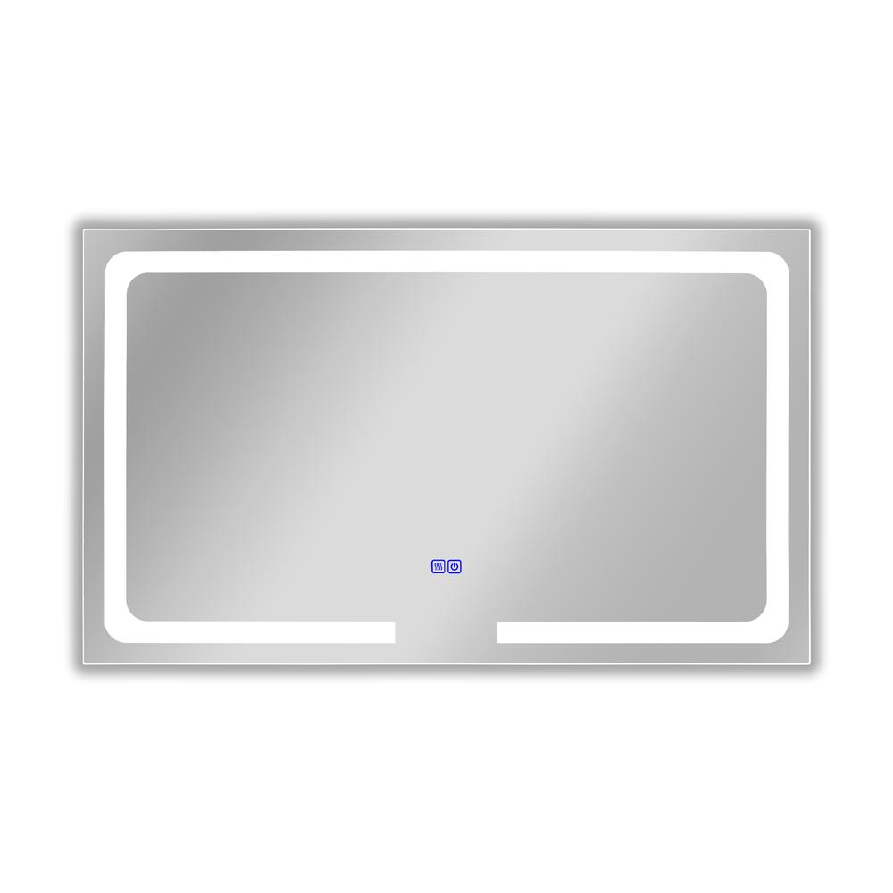 CHLOE Lighting LUMINOSITY- Back Lit Rectangular TouchScreen LED Mirror 3 Color Temperatures 3000K-6000K 39" Wide. Picture 2