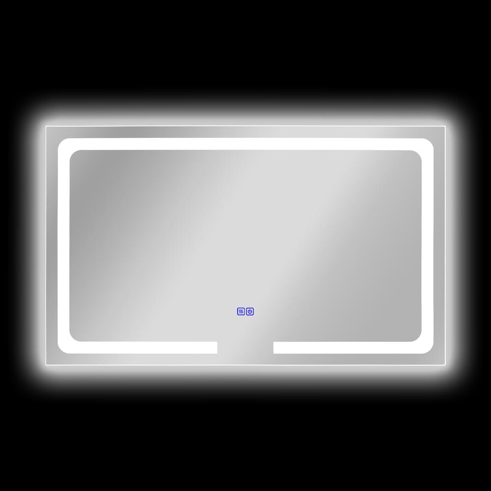 CHLOE Lighting LUMINOSITY- Back Lit Rectangular TouchScreen LED Mirror 3 Color Temperatures 3000K-6000K 39" Wide. Picture 8