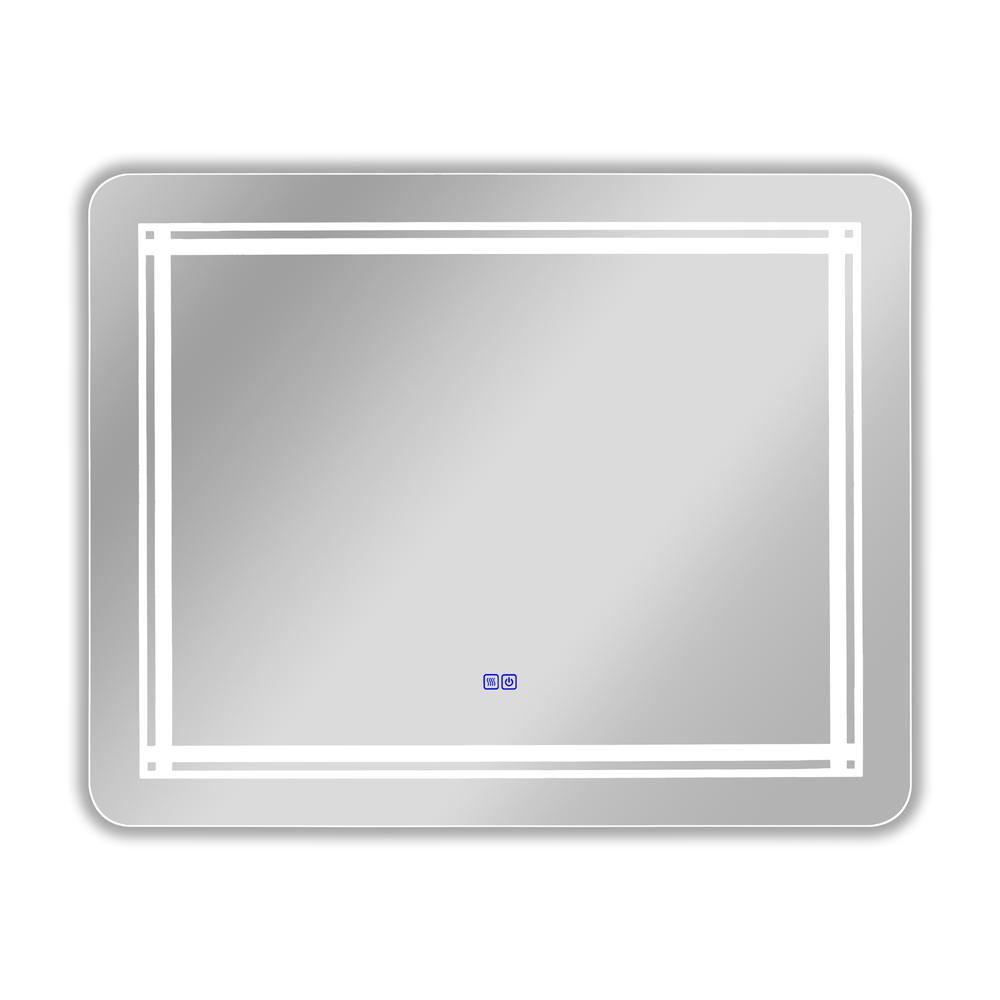 CHLOE Lighting, LUMINOSITY Back Lit Rectangular TouchScreen LED Mirror 3 Color Temperatures 3000K-6000K 39" Wide. Picture 2