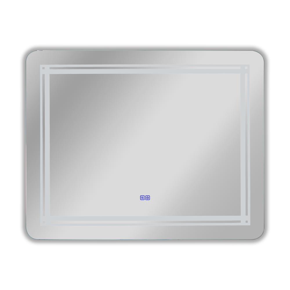 CHLOE Lighting, LUMINOSITY Back Lit Rectangular TouchScreen LED Mirror 3 Color Temperatures 3000K-6000K 39" Wide. Picture 3