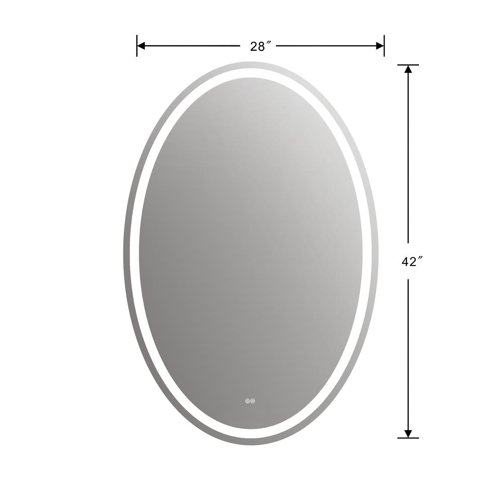 SPECULO Back Lit LED Mirror 4000K Wam White  28" Wide. Picture 1