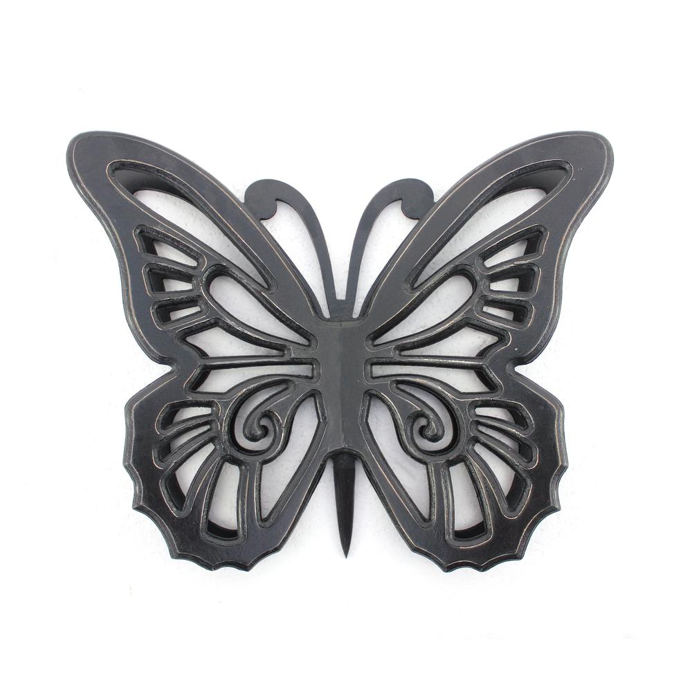 Rustic Butterfly Wooden Wall Decor With Black Finish. Picture 6
