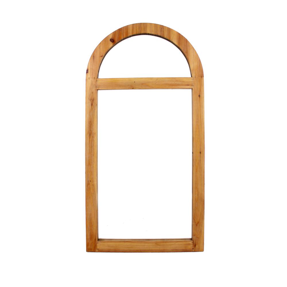 Rustic Dressing Mirror With Minimalist Wooden Window Frame. Picture 6