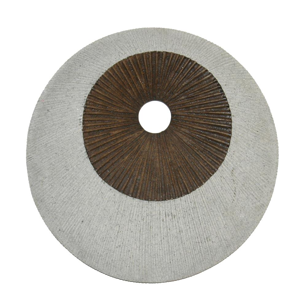 Round Double Layer Wall Decor, Ribbed Finish, 14" X 2.2". Picture 1
