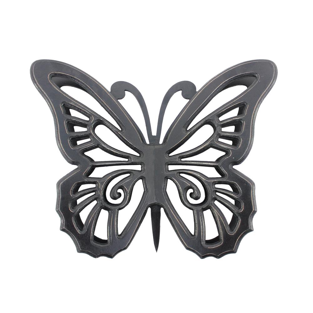 Rustic Butterfly Wooden Wall Decor With Black Finish. Picture 2