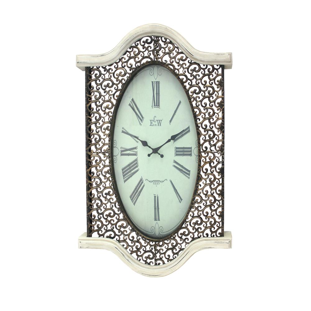 Vintage White Wall Clock. Picture 2