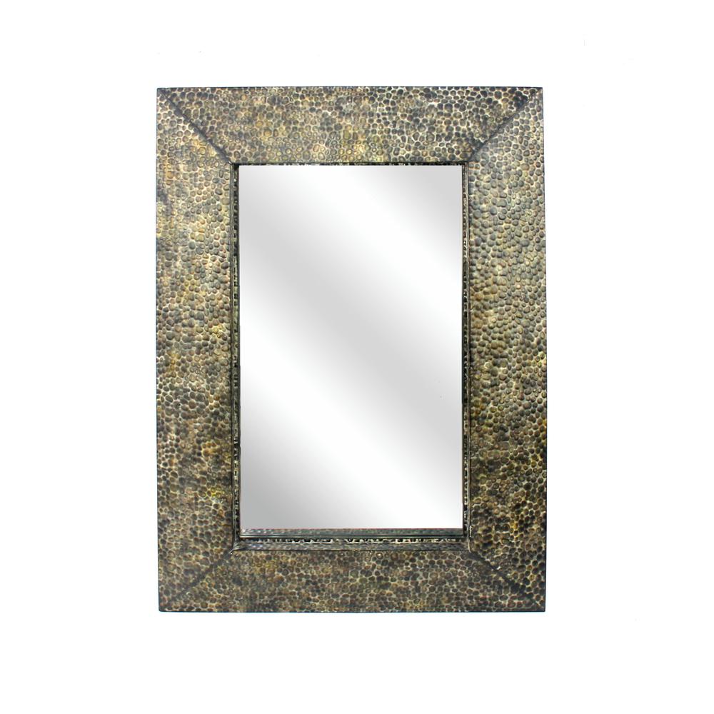 Coastal Dressing Mirror With Gravel-Like Mosaic Frame. Picture 4
