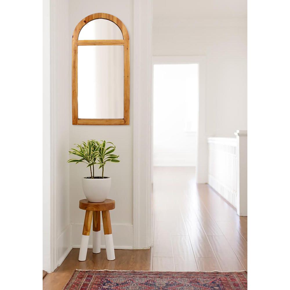 Rustic Dressing Mirror With Minimalist Wooden Window Frame. Picture 1