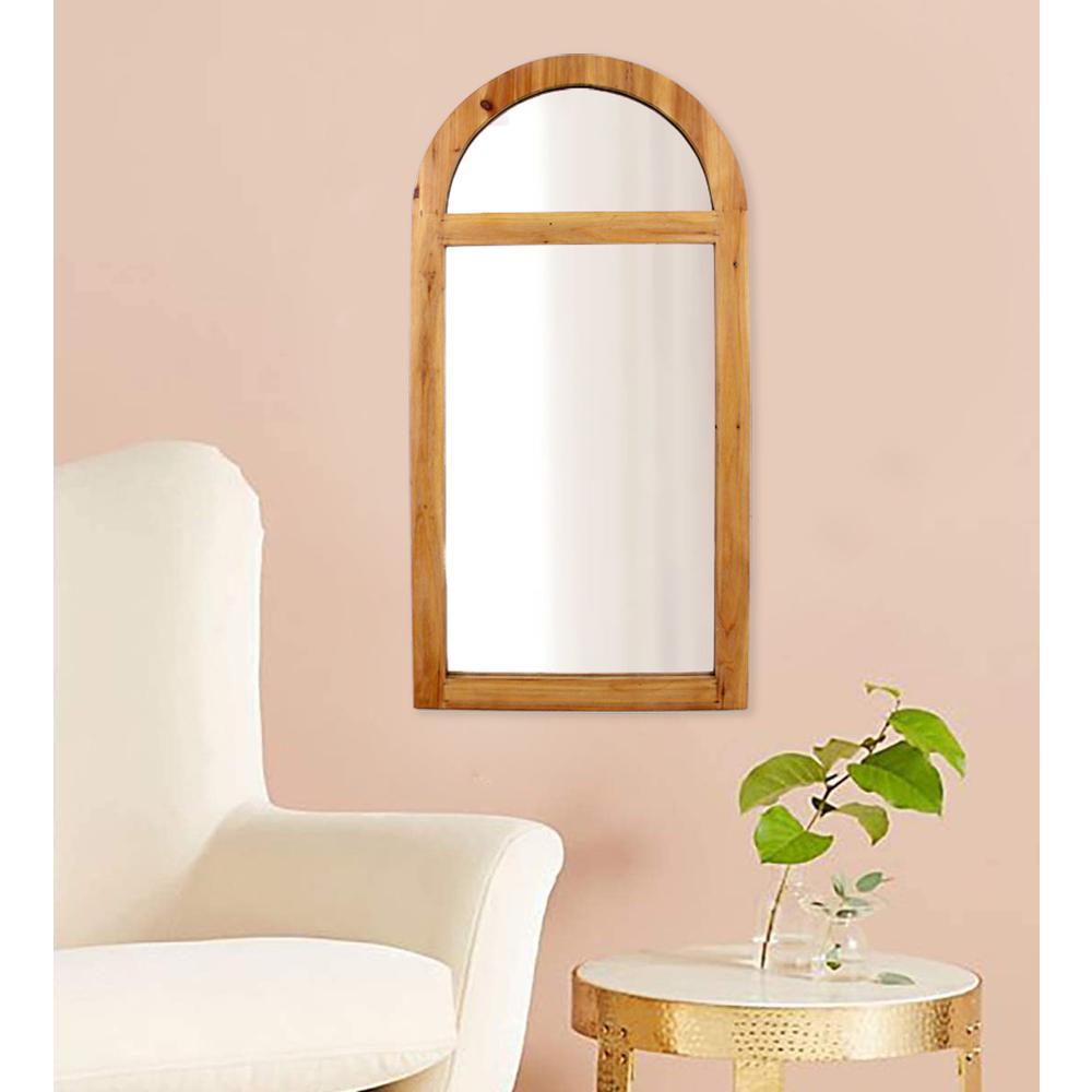 Rustic Dressing Mirror With Minimalist Wooden Window Frame. Picture 4