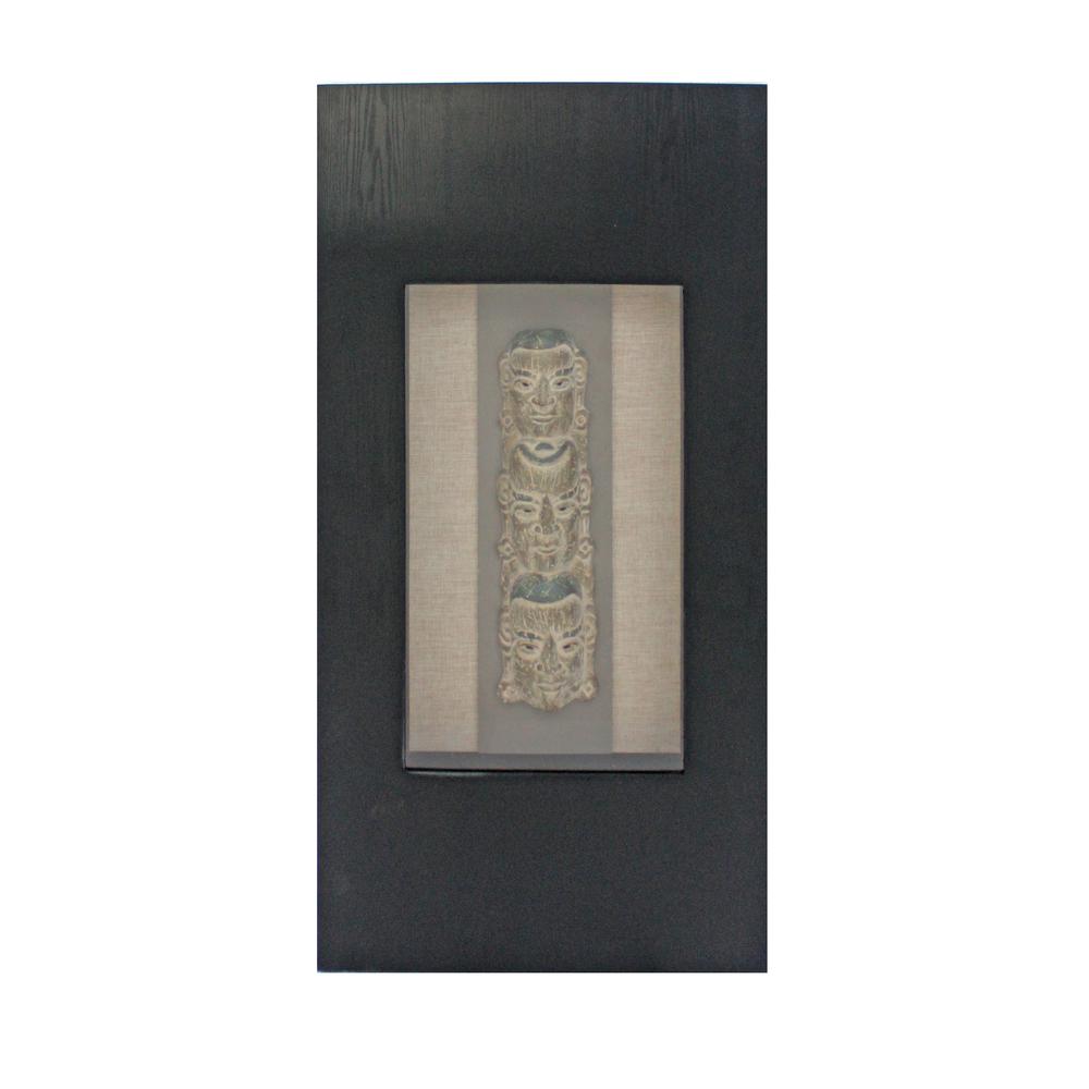 Traditional Facial-Makeup Patterned Plaque Wall Decor. Picture 1