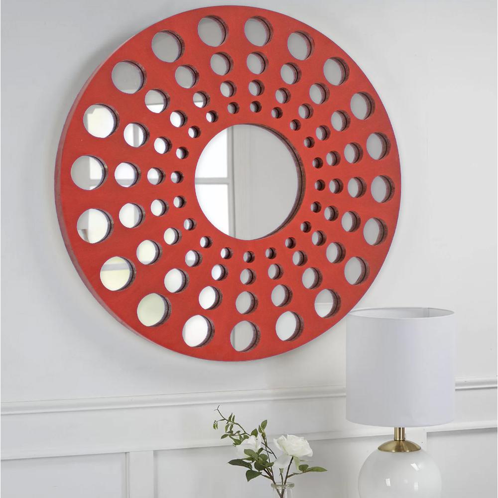Modern Style Mirrored Wooden Wall Decor. Picture 5
