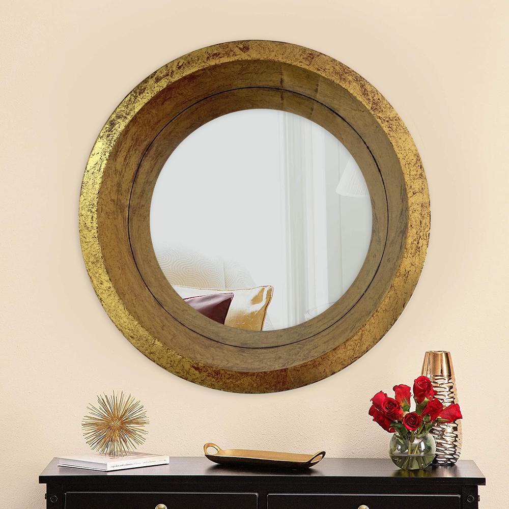 Contemporary Round Tray-Shaped Cosmetic Mirror. Picture 3