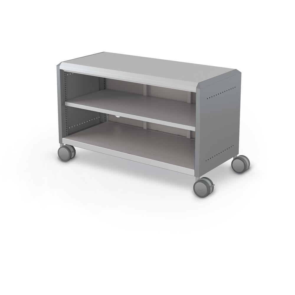 Compass Cabinet - Maxi H1 -Shelves / Casters - Cool Grey. Picture 1