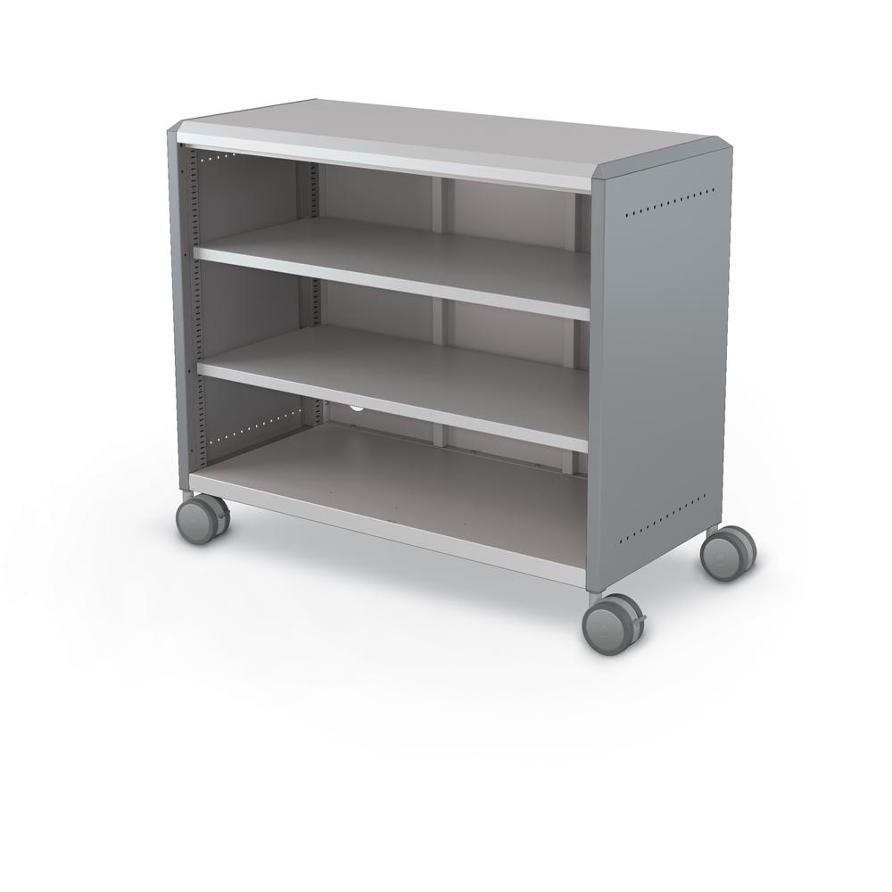 Compass Cabinet - Maxi H2 -Shelves / Casters - Cool Grey. Picture 1
