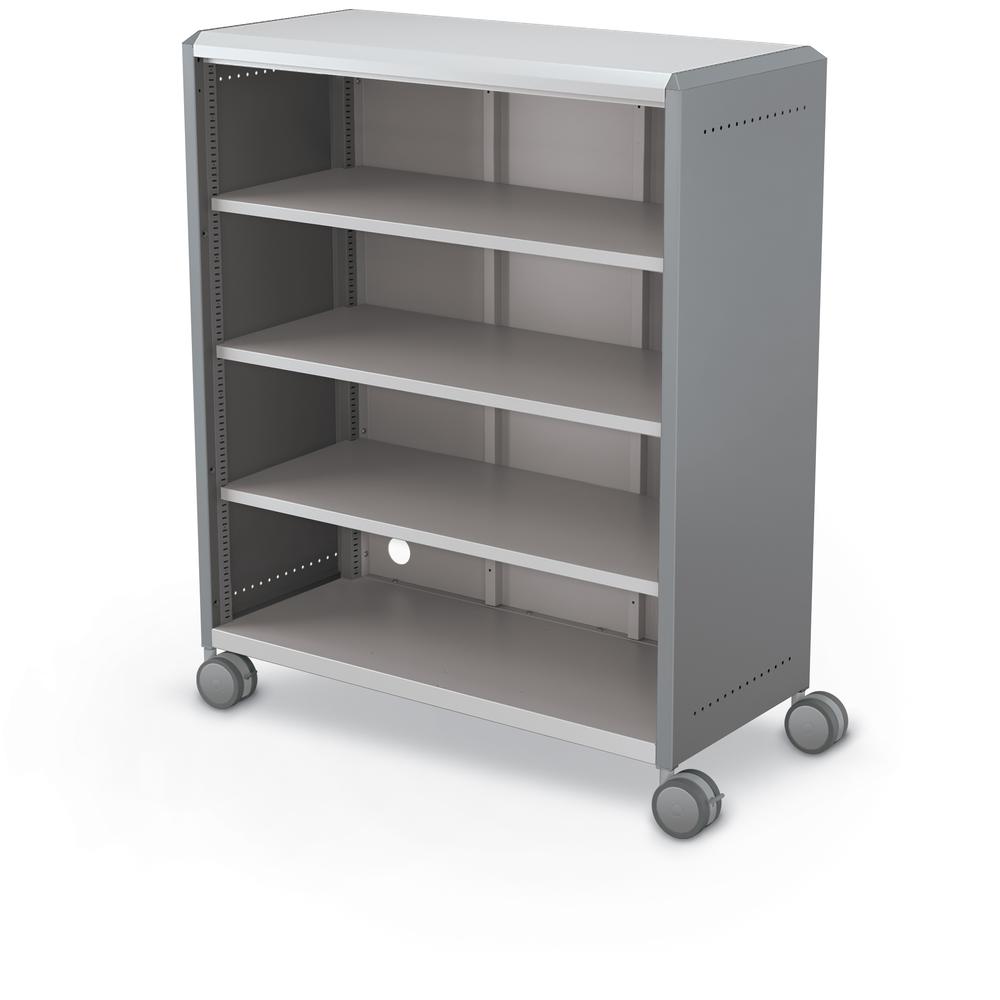 Compass Cabinet - Maxi H3 -Shelves / Casters - Cool Grey. Picture 1