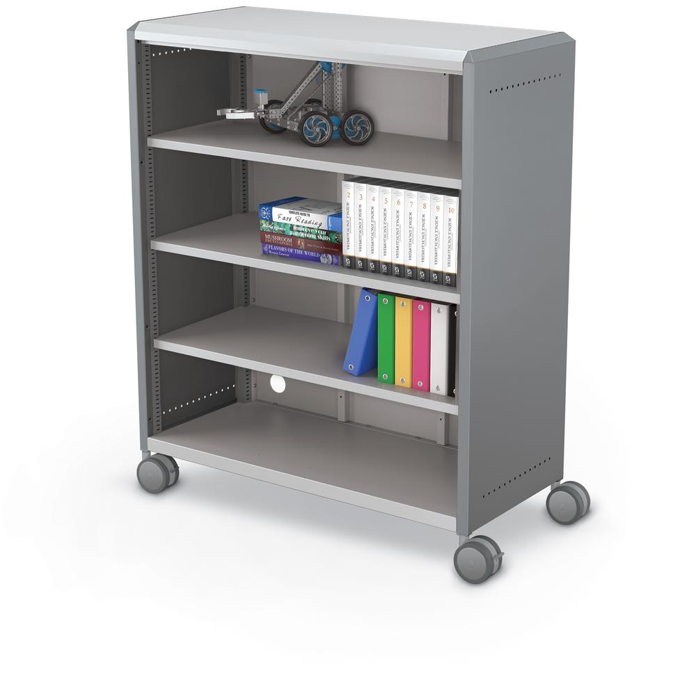 Compass Cabinet - Maxi H3 -Shelves / Casters - Cool Grey. Picture 2