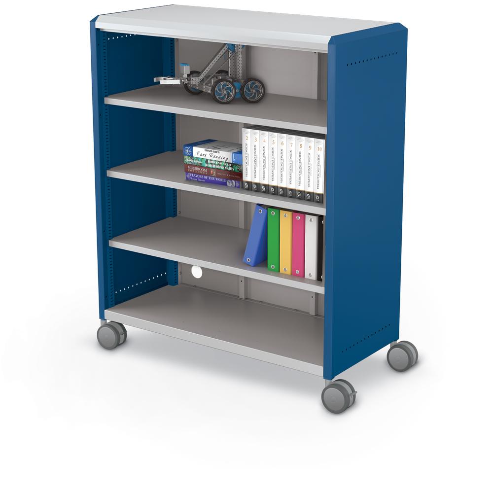 Compass Cabinet - Maxi H3 -Shelves / Casters - Navy. Picture 2