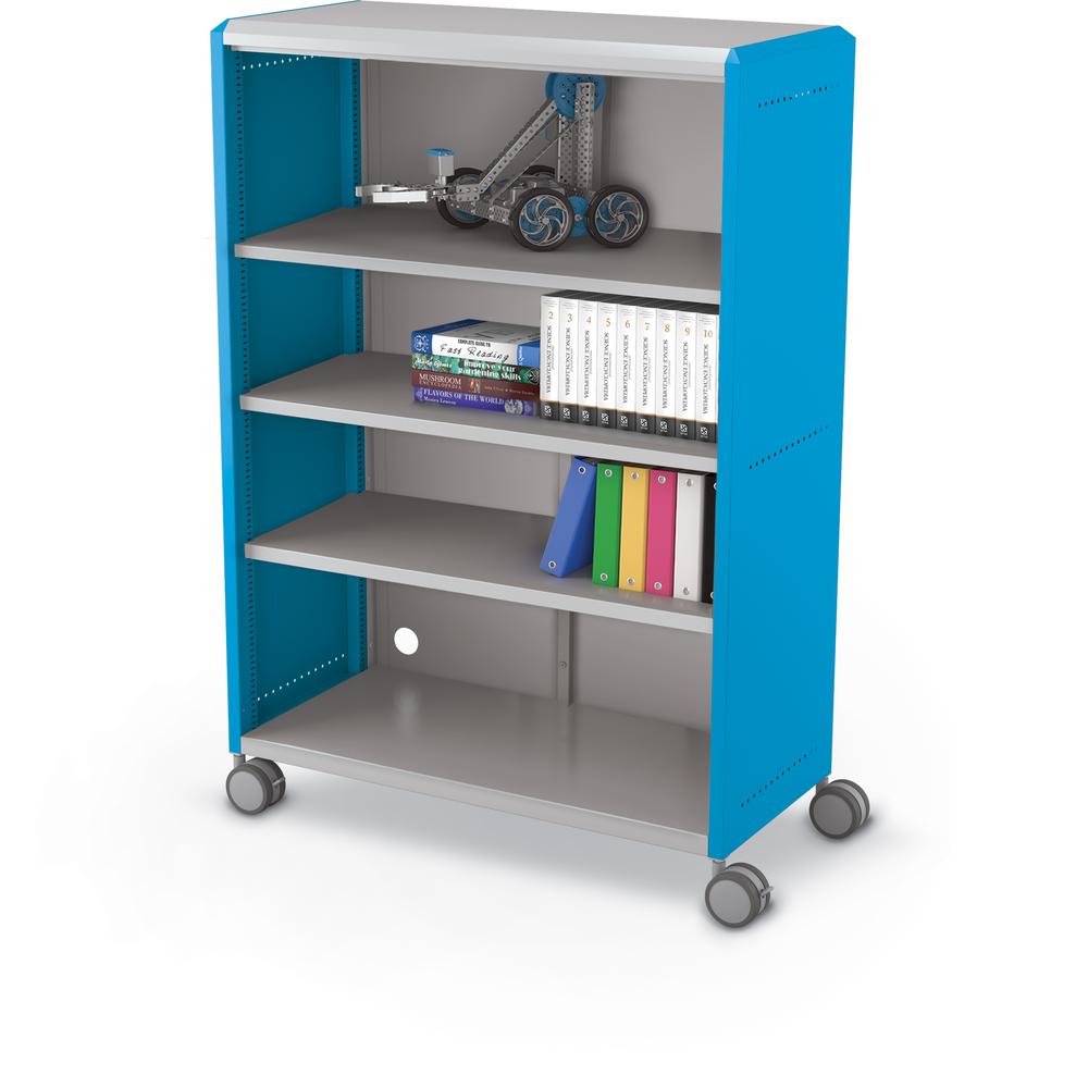 Compass Cabinet - Grande -Shelves / Casters - Blue. Picture 2